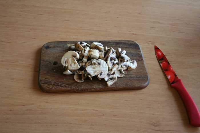 Закуска из лаваша с грибами