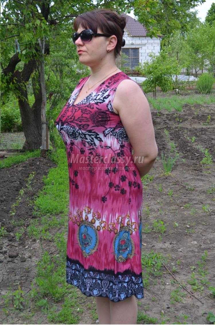 летнее платье-сарафан из вискозы