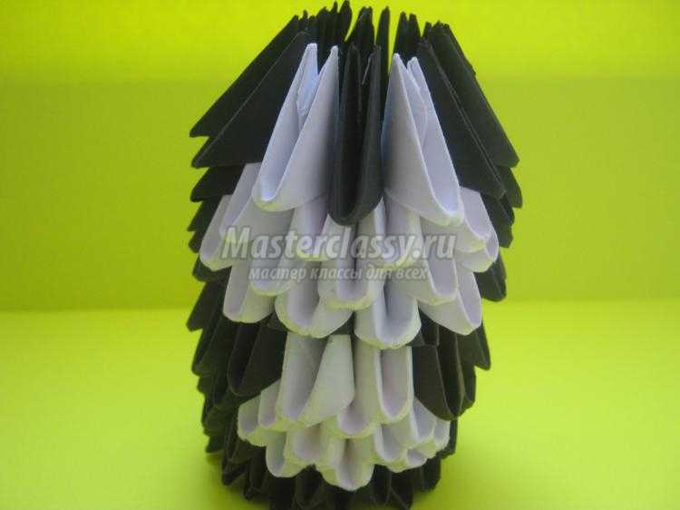 пингвин в технике модульное оригами