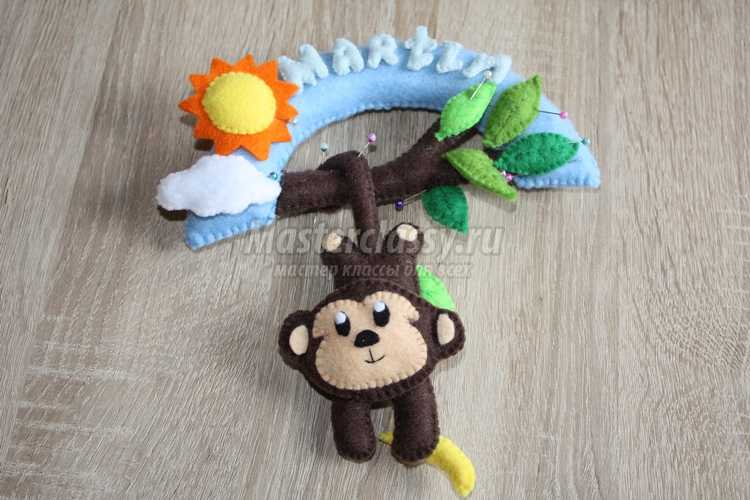Панно с обезьянкой в детскую комнату