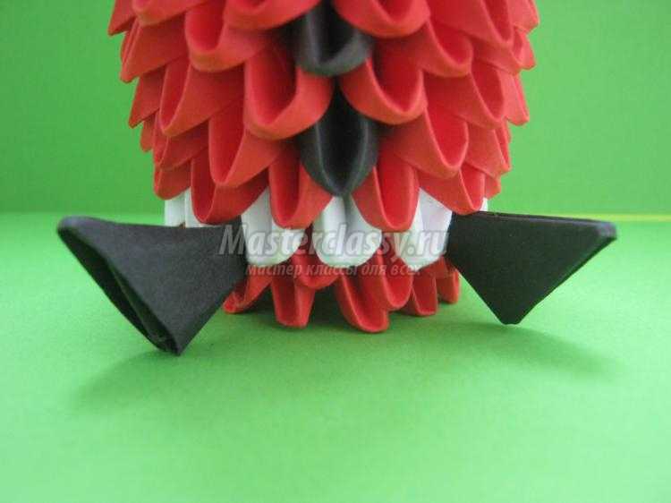 Санта-Клаус в технике модульное оригами