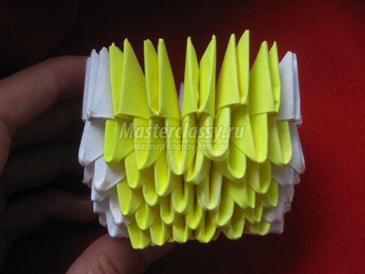 филин в технике модульное оригами