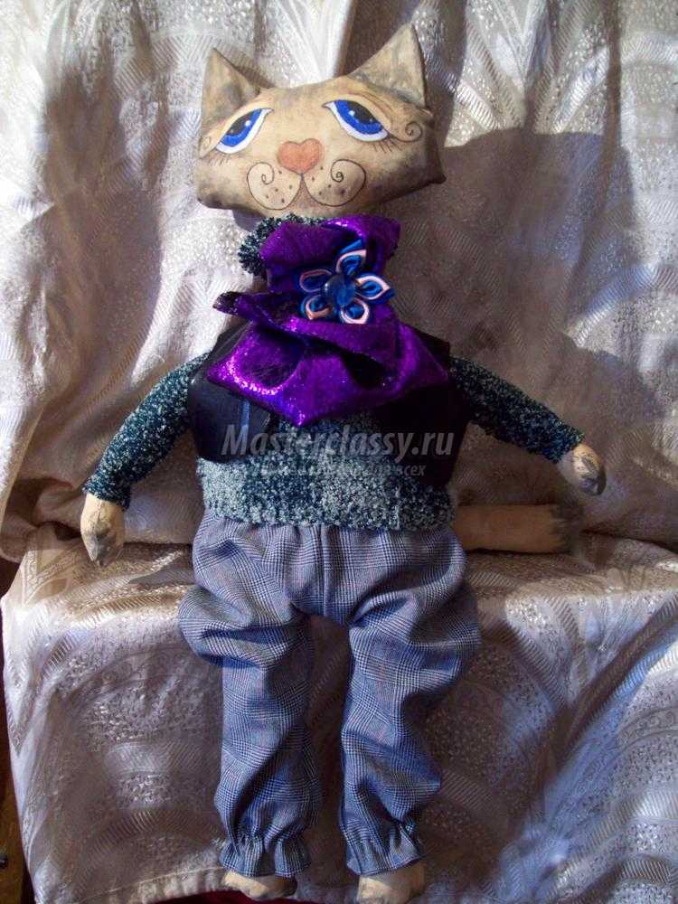 грунтованная текстильная кукла. Леопольд