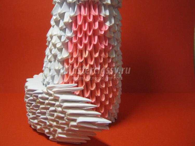 модульное оригами. Кошка