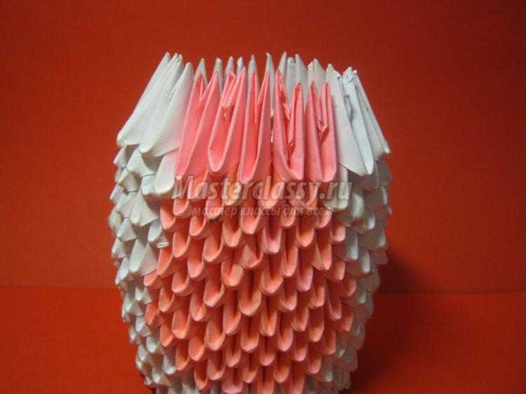 модульное оригами. Кошка