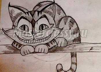 Как нарисовать чеширского кота: пошаговый мастер-класс с фото