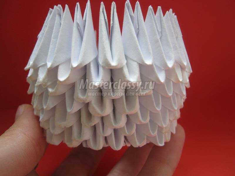модульное оригами снеговик мастер класс