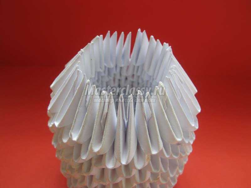 снеговик модульное оригами подробный мк