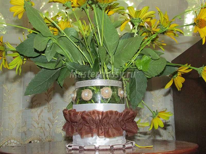 как сделать декоративную вазу