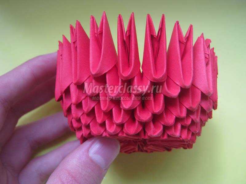 оригами кактус из бумаги
