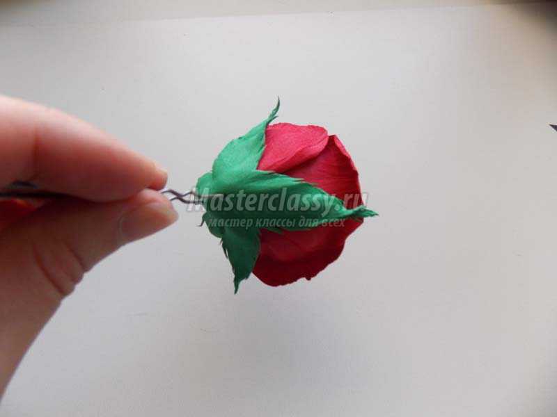 роза из фоамирана пошаговое фото