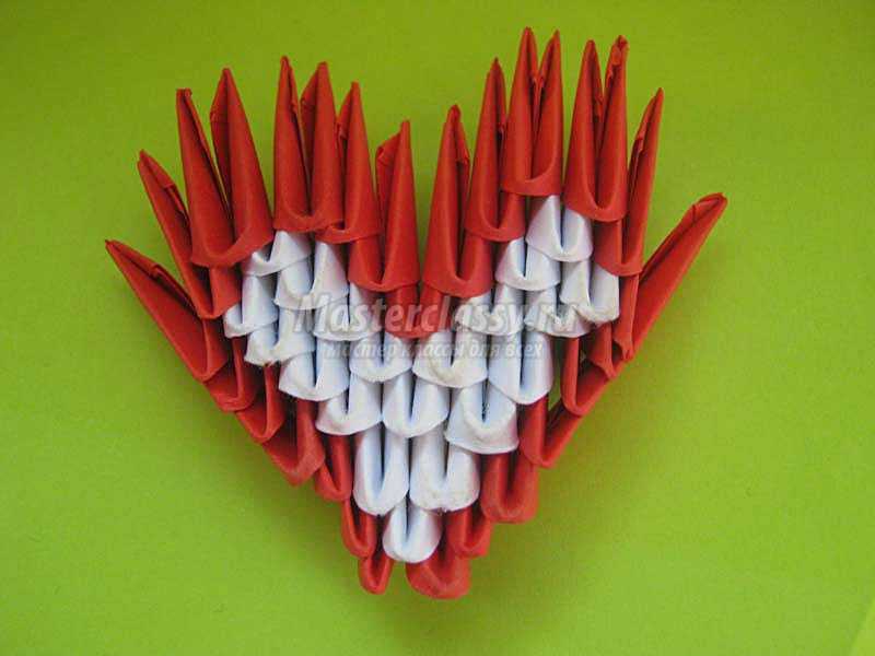 оригами сердечко