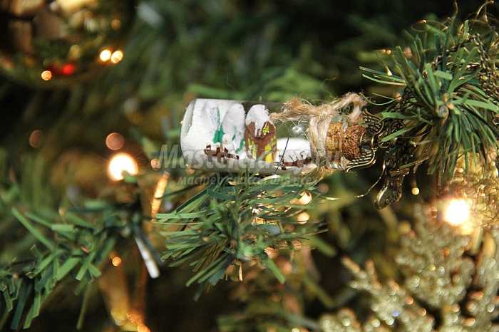 Мастерим снежный шар или миниатюрные баночки со снегом на Рождество