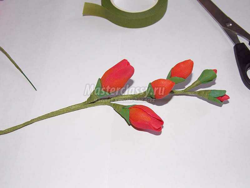 цветы из фоамирана пошаговое фото