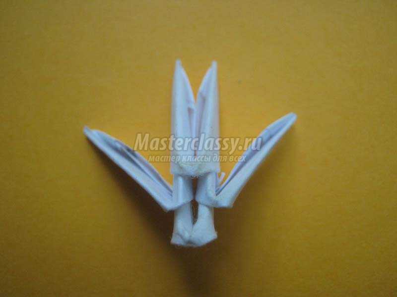 модульное оригами снежинка