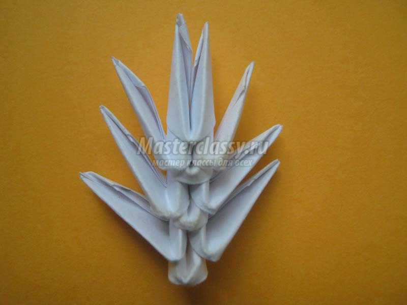 оригами из бумаги снежинки