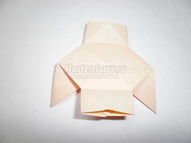 оригами собачка из бумаги