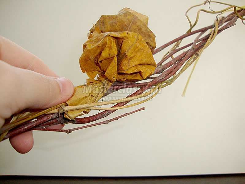 топиарий из кленовых листьев мастер класс
