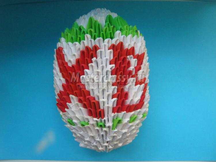 модульное оригами. Пасхальное яйцо