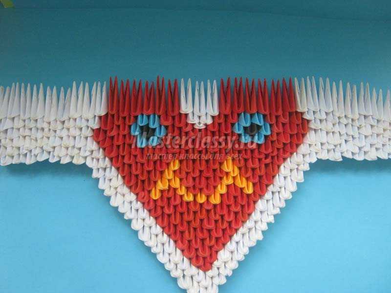 оригами валентинка сердце