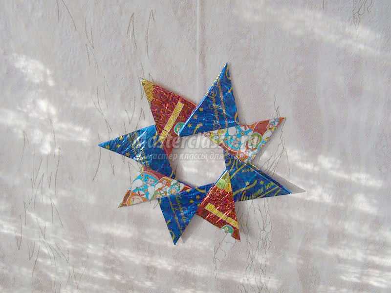 оригами звездочка из бумаги