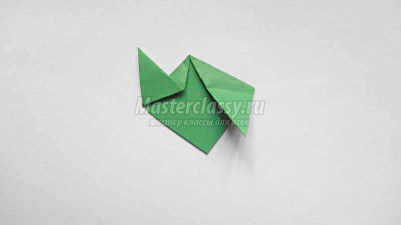 как сделать оригами лягушку