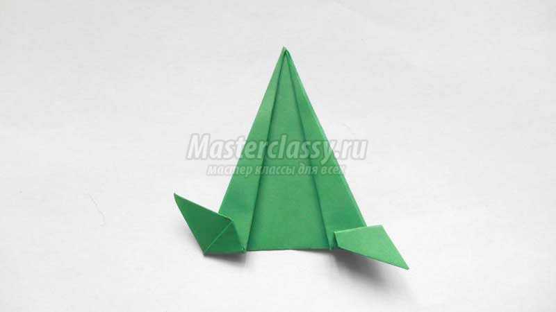 оригами из бумаги лягушка