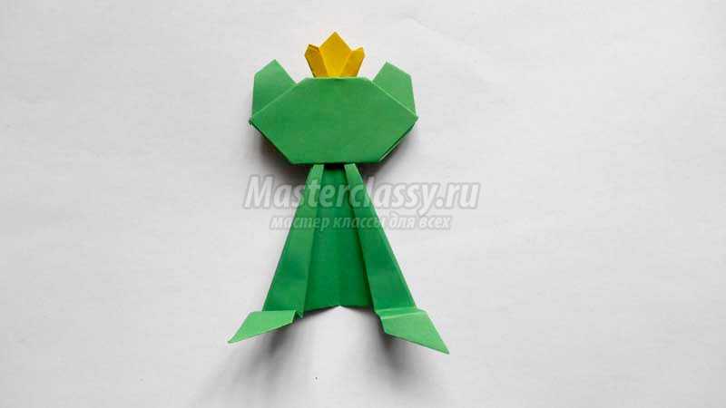 оригами для детей лягушка