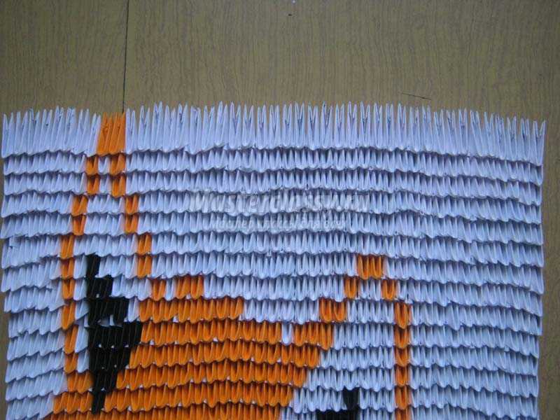 оригами лиса пошаговая инструкция