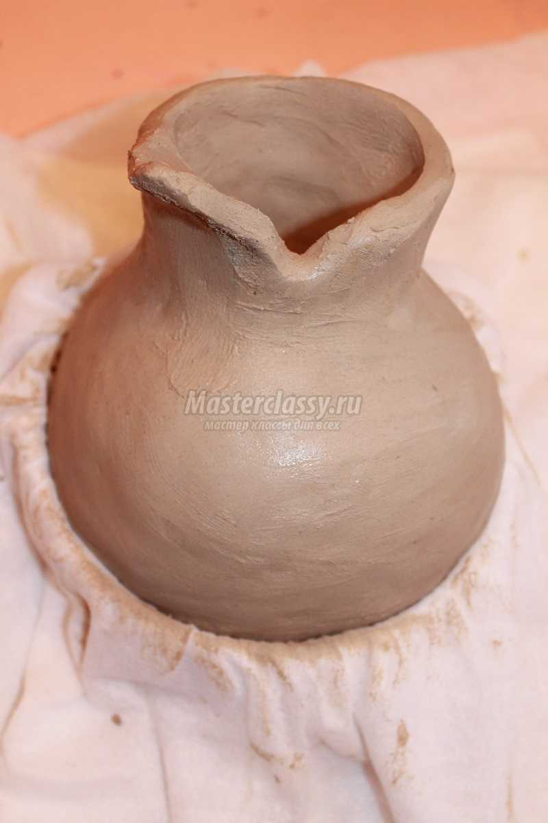 как делают вазы из глины