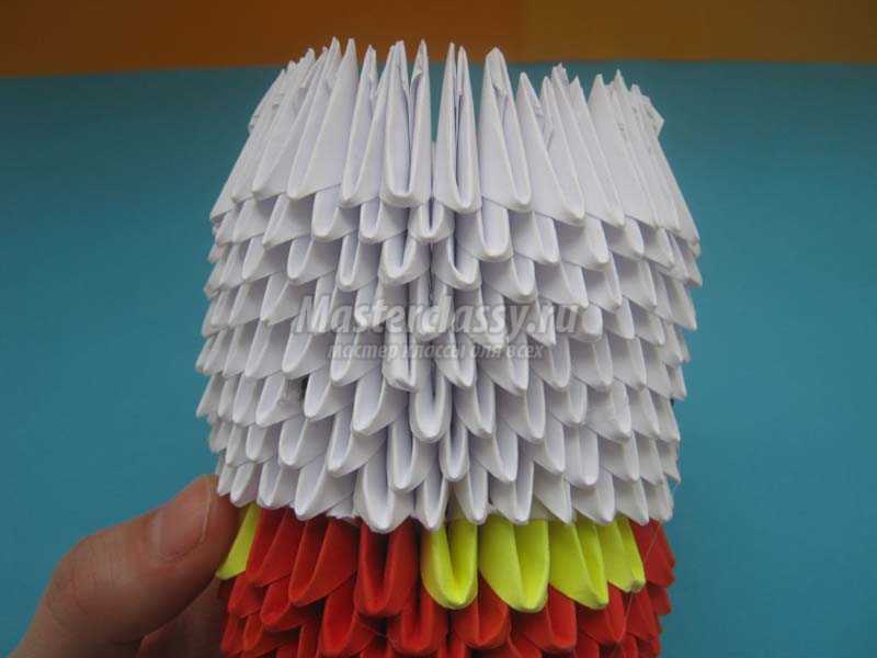 китти оригами из модулей