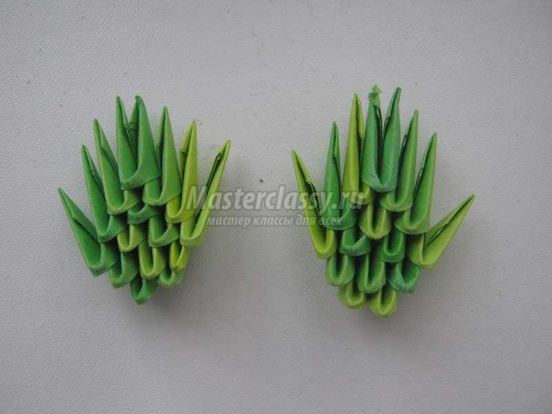 оригами схемы кактус