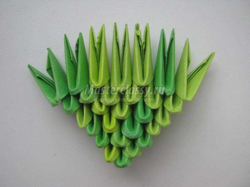 модульное оригами кактус