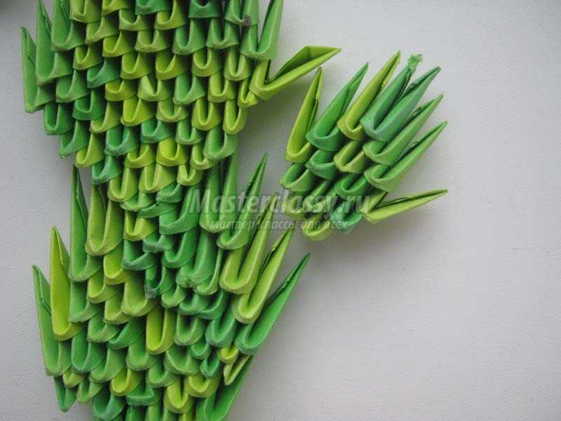 оригами схемы кактус