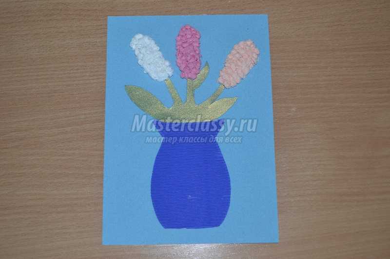 открытки из цветов из салфеток
