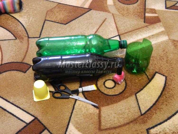 шкатулка из пластиковой бутылки. Лягушка