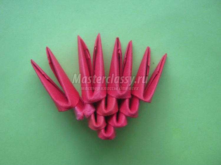 оригами валентинка из модулей за 10 минут