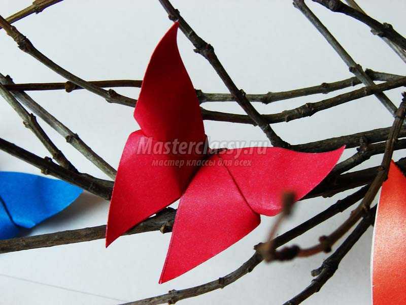 как сделать бабочку из бумаги оригами