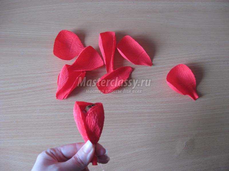 букет из конфет розы из гофрированной бумаги