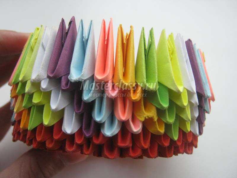 схемы модульного оригами корзинка