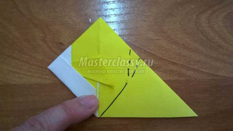 оригами рыбка из бумаги