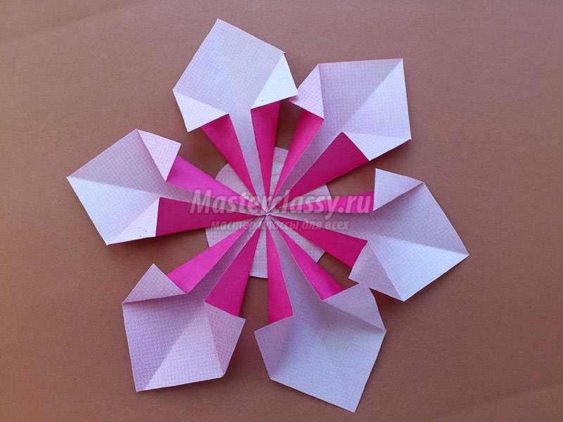 оригами снежинка из модулей