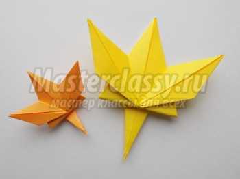 Оригами для начинающих. Осенний листок: пошаговый мастер-класс с фото