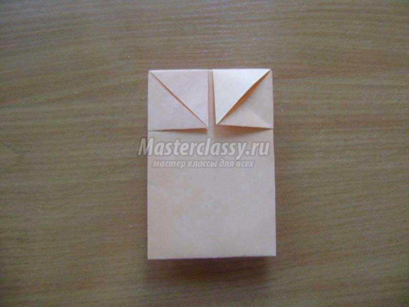 оригами лисичка из бумаги