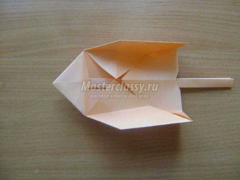 лисичка в стиле оригами
