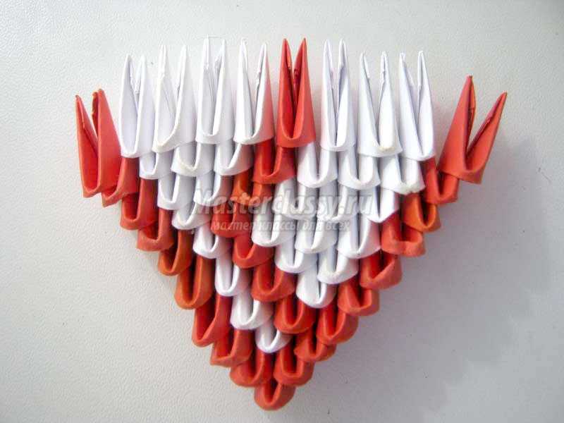оригами сердечко из бумаги