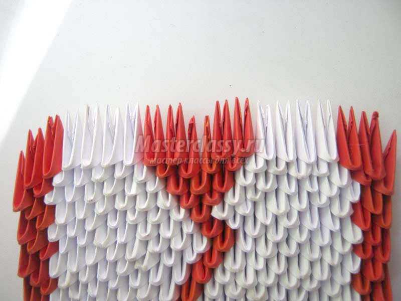 модульное оригами сердечко