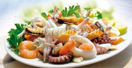 Здоровье и польза: салаты из морепродуктов