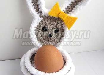 Подставка для яйца "Пасхальный кролик". Мастер-класс с фото