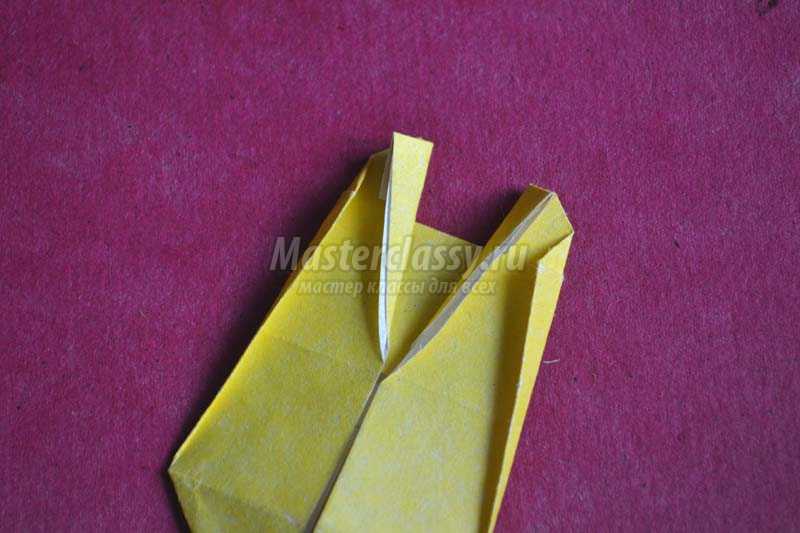 как сделать оригами собачку